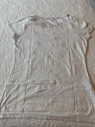 Camiseta blanca mujer flores y bici