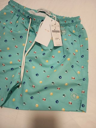 Bañador Celopman Talla S Estampado Bolas Billar