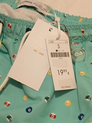 Bañador Celopman Talla S Estampado Bolas Billar