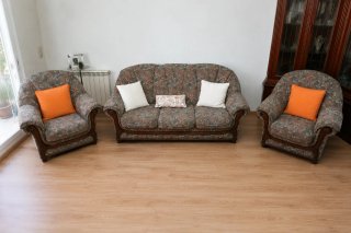 Sofá 3 y 2 Sillones Clásicos