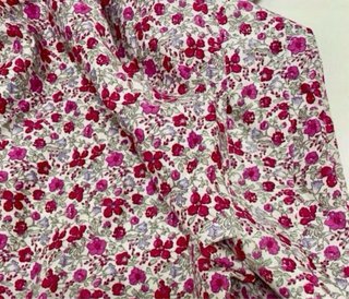 Tela Liberty flores rosas