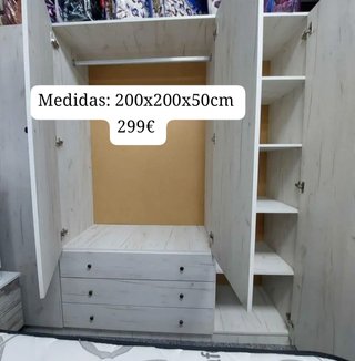 Armario madera 2mx2mx50cm