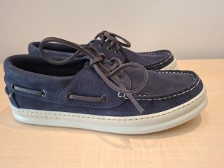 Zapatos náuticos de piel azul
