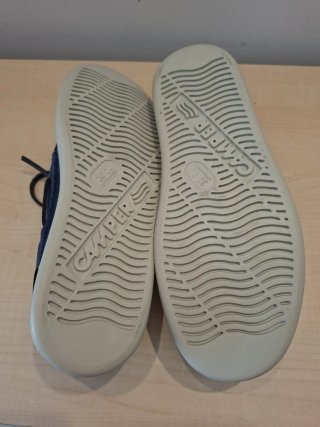 Zapatos náuticos de piel azul