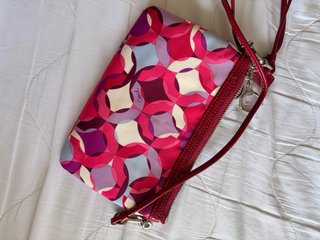 Bolso Coach estampado rosa/fucsia multicolor