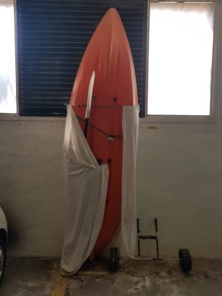 Kayak Naranja con Remo