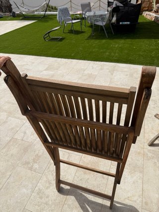 Silla de jardín de madera