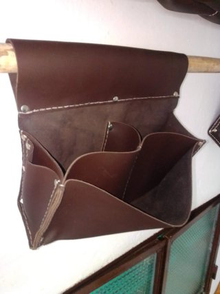 Bolsa de encofrador de cuero