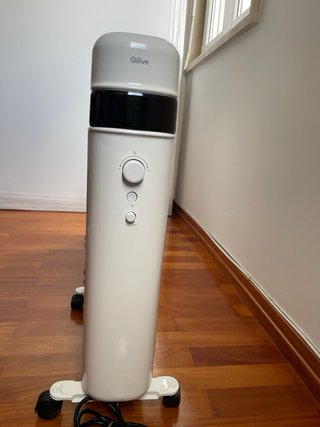 Aquecedores elétricos branco com rodas
