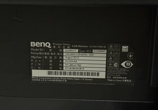 Pantalla BenQ Negra