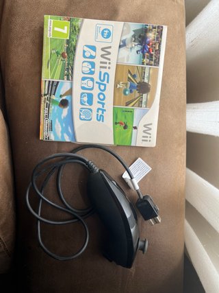 Juego Wii Sports + Mando Wii Negro