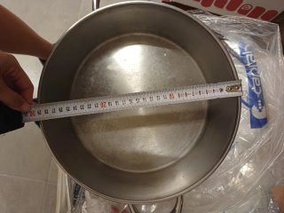 Olla metálica inox grande con asas 5L