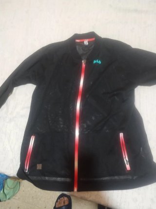 Sudadera Fila cremallera negra XXL