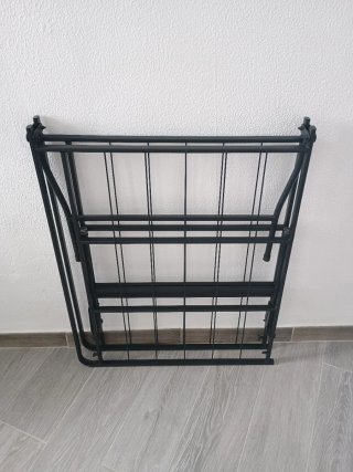 Somier Plegable Metálico Negro