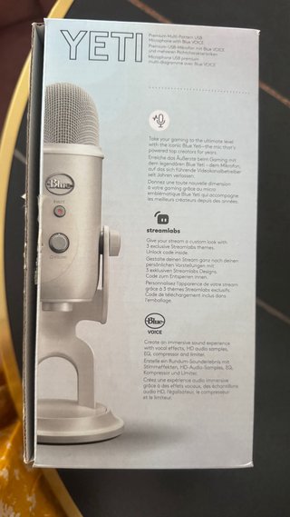 Micrófono Blue Yeti USB Blanco Nuevo