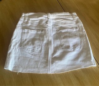 Falda vaquera blanca