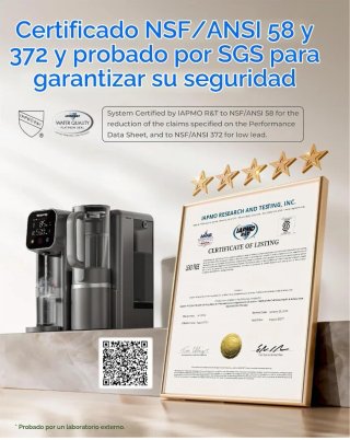 Purificador/Filtro Agua Ósmosis Inversa Mineraliza