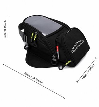 Bolsa depósito moto impermeable táctil 6L