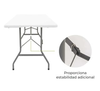 Mesa picnic plegable resina 180x74x74 cm Gardiun