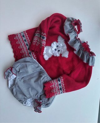 Conjunto punto Lolittos unisex 3 años