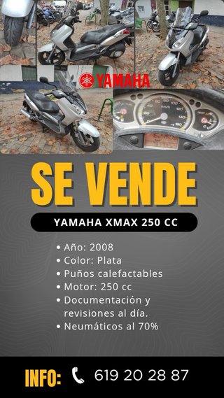 Maxi Scooter Yamaha Plata