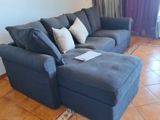 Sofá Chaiselongue Ikea Gris