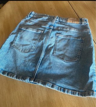 Falda vaquera Mango azul