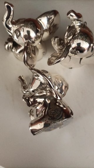 Set 3 Elefanti Argento Moda Argenti Italy