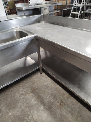 Fregadero esquinero acero inox 2a mano
