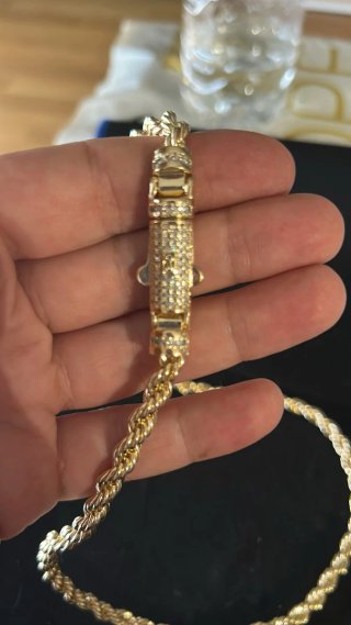 Cadena Oro 14k Bañado con Brjoche