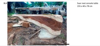 Consola recibidor madera, piezas únicas