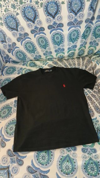 Camiseta Negra Ralph Lauren Talla S
