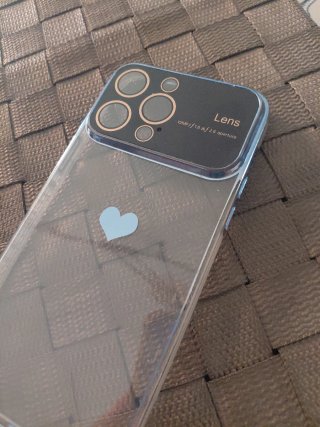 Funda Srotek iPhone 14 Pro Corazones Azul