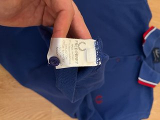 Polo Fred Perry Azul Talla S