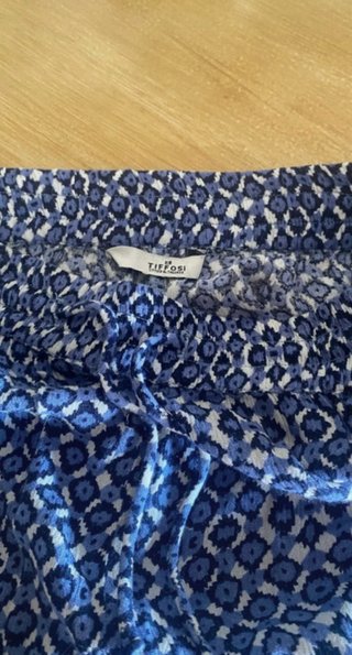 Pantalón Tiffosi azul estampado