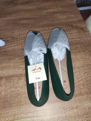 Bailarinas H&A Verde Talla 40