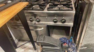 Cocina industrial gas 6 fuegos + horno electrico