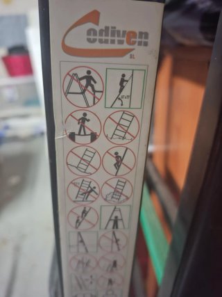 Escalera multifunciones verde