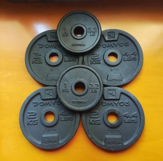 Set de Discos de Pesas 0.5kg ,1kg ,2 kg