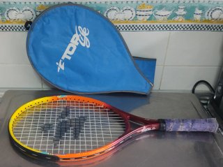 Raqueta de tenis junior con funda