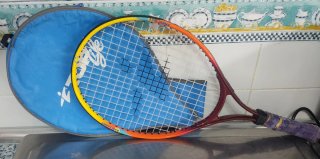 Raqueta de tenis junior con funda
