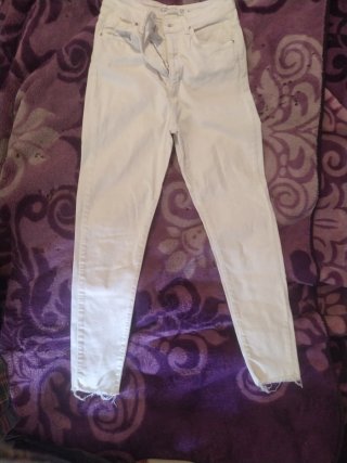 Pantalones Stradivarius blancos talla 38