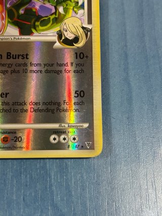 Carta pokémon: Rayquaza 8/147 reverse inglés