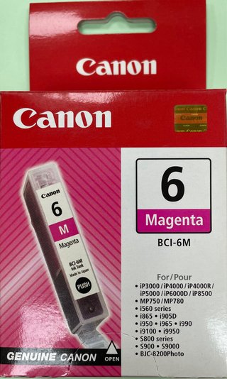 Cartucho Tinta Canon BCI-6M Magenta Original