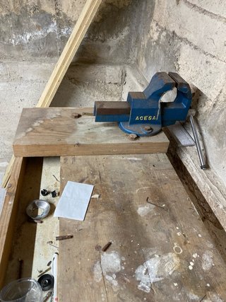 Banco de carpintero de madera
