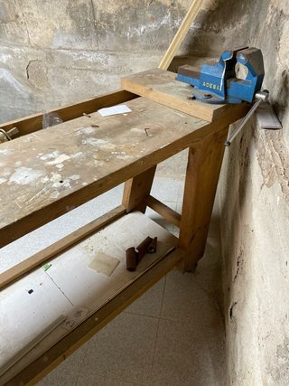 Banco de carpintero de madera