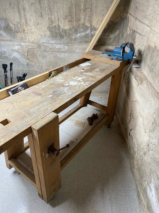 Banco de carpintero de madera