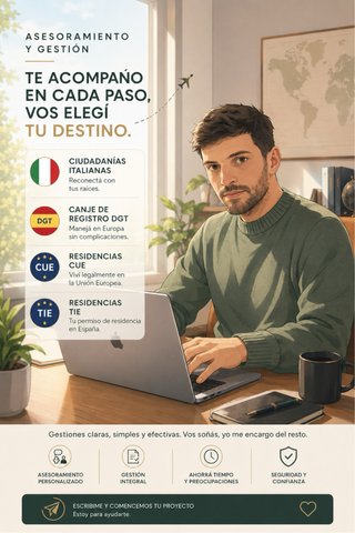 Gestoría para Ciu Italiana, CUE, TIE y carnet cond