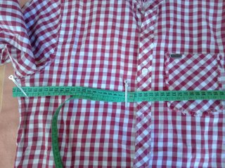 Camicia a quadri Guess rossa e bianca