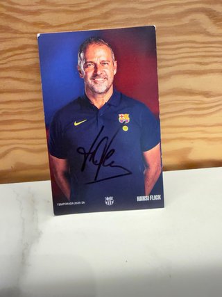 Postal Firmada Hansi Flick Temporada 2025-26